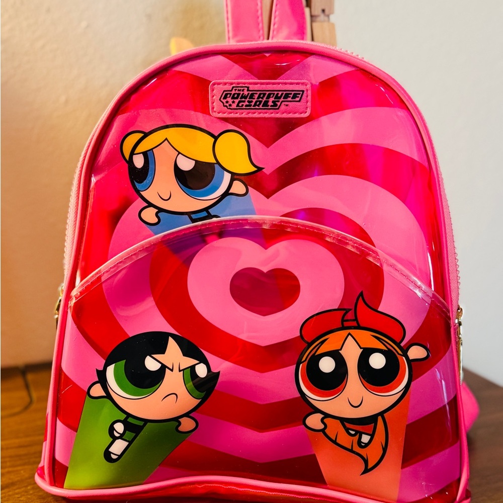 Clear Pink Powerpuff Girls Mini Backpack